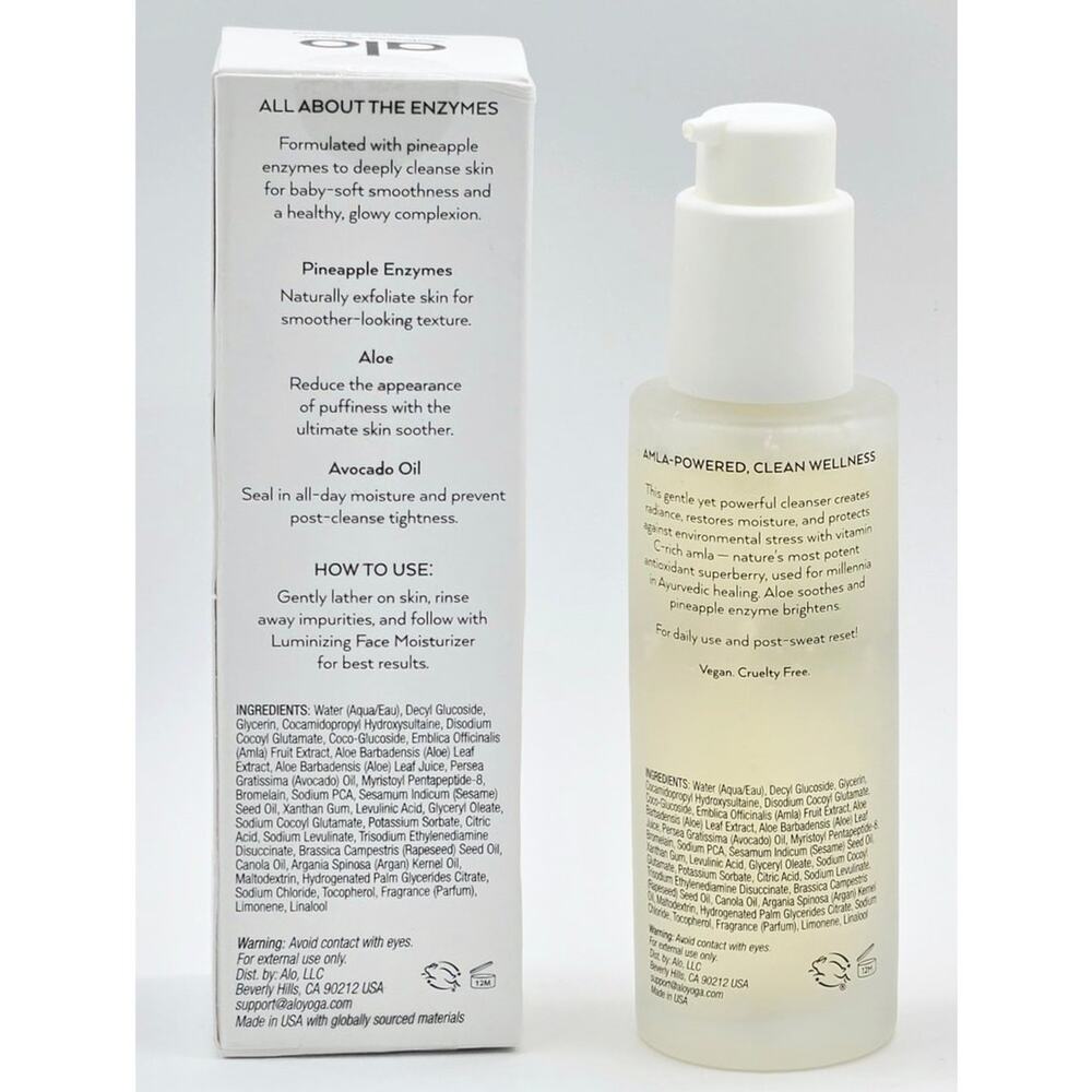 ALO GLOW SYSTEM Enzyme Facial Cleanser 3.2oz/ 95mL -NIB - Picture 3 of 5
